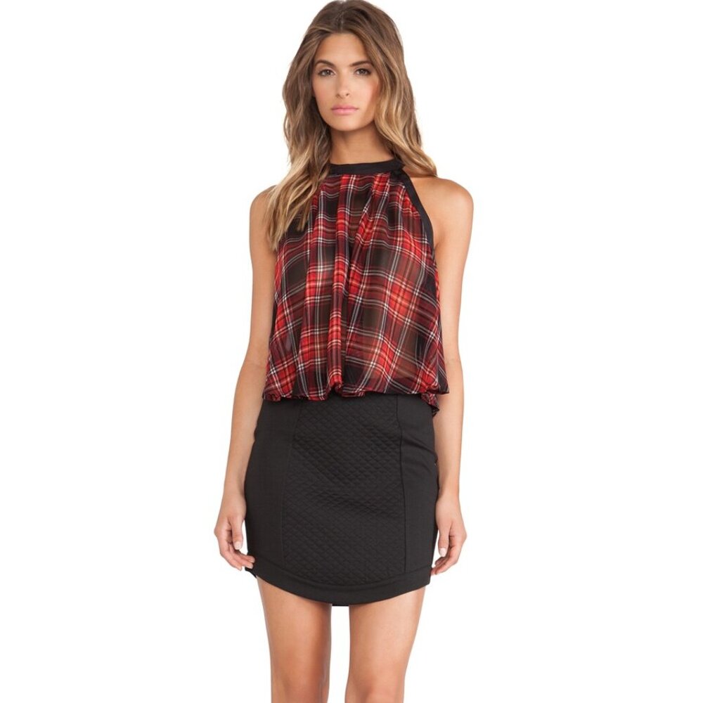 BCBG Curved Hem Skirt